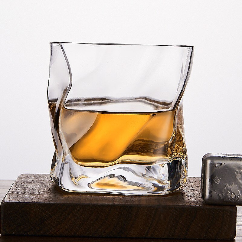 Japanse Whisky Glas Wijn Cocktail Bril Crumple Papier Bar Rock Cup Glazen Kunstwerk