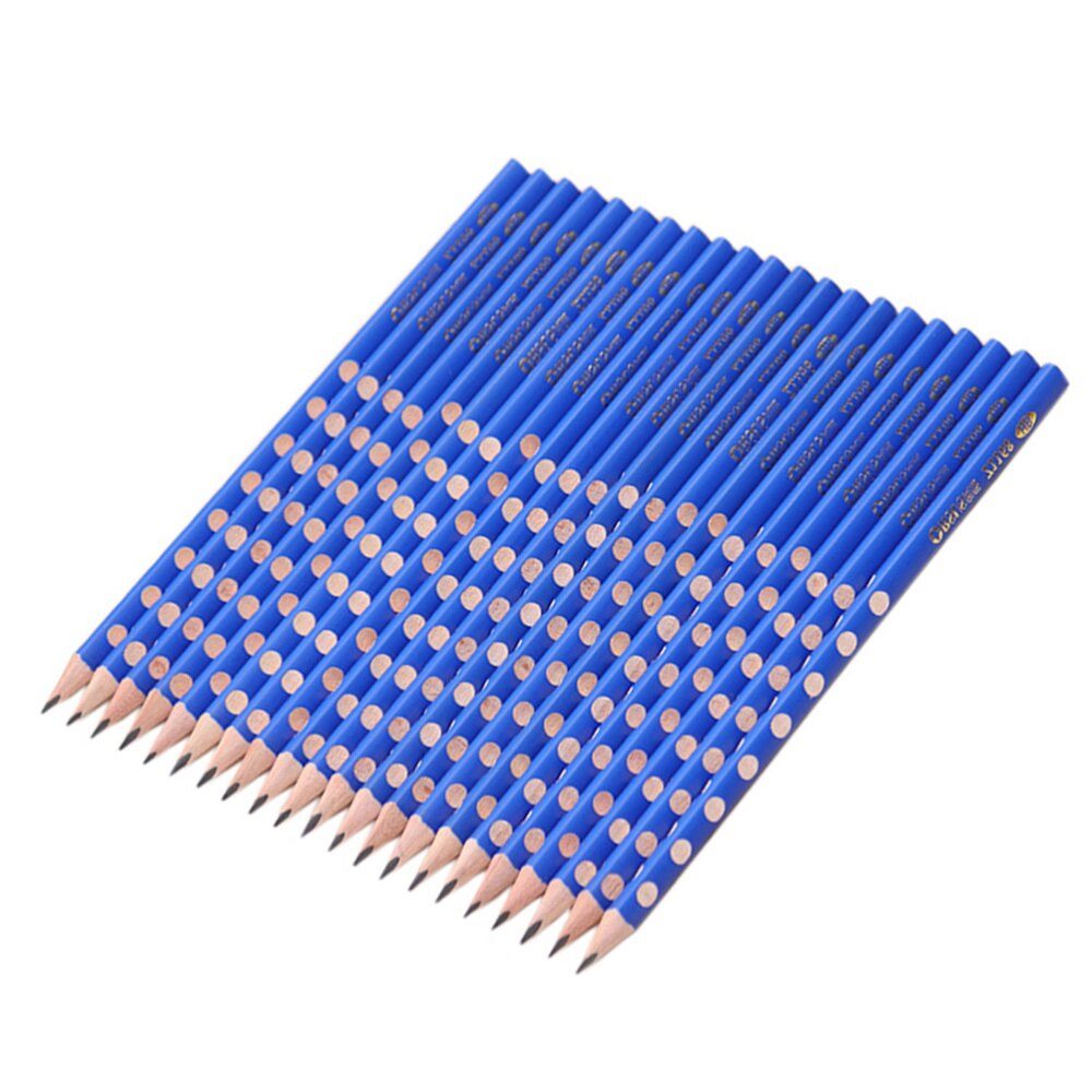 Lápiz corrector de postura con agujeros triangulares, 12 Uds., para escuela, oficina, papelería (azul): Default Title
