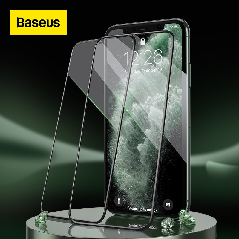 Baseus szkło hartowane dla iPhone 13 12 11 Pro Max ochraniacz ekranu dla iPhone X szkło hartowane pełna pokrywa szkło ochronne