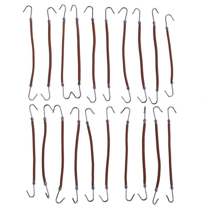 20 pièces/lot pinces élastiques cheveux tresse queue de cheval crochets bandeau cheveux griffe pinces à cheveux bandes de caoutchouc cheveux épais/bouclés outils de coiffure