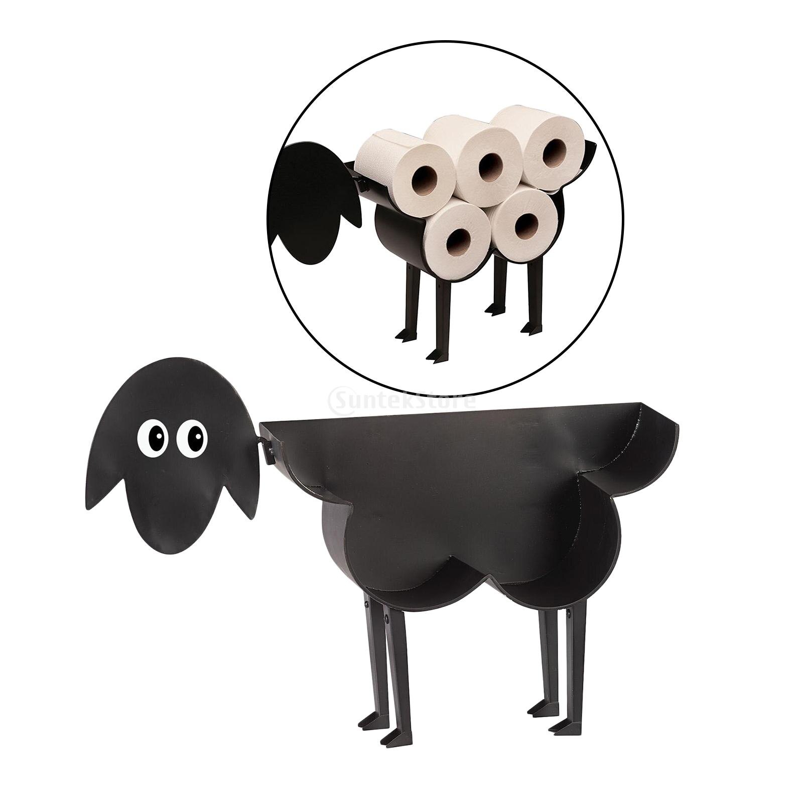Mouton Toilette Porte-Rouleau Papier Support Salle De Bain Étagère Organisateur Papier Hygiénique Mural Support De Rangement Cuisine Ménage Accès: Sheep 2