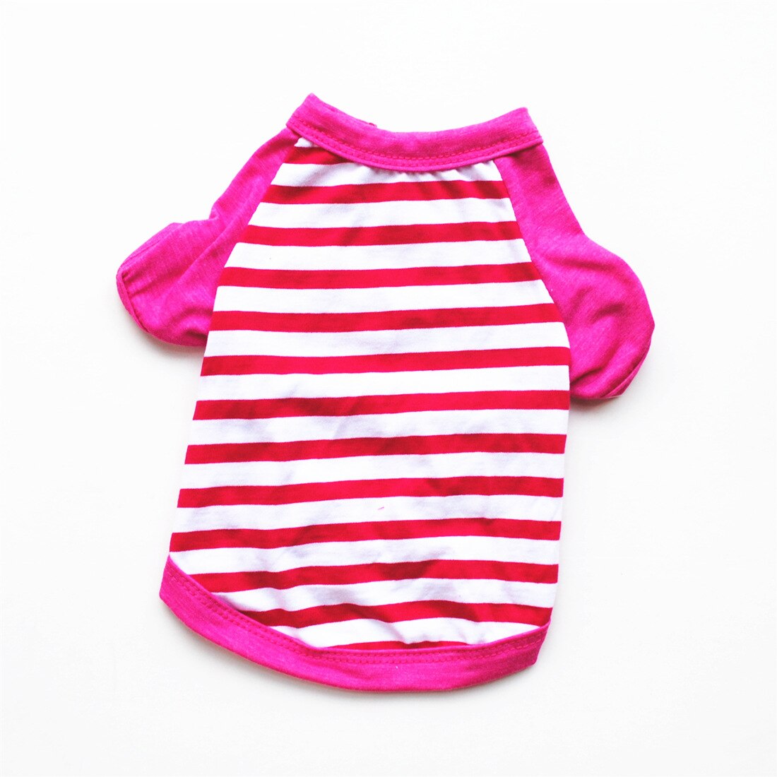 Red Striped Dog Clothes Clothing for Dogs Super Pet Outfits Cute Summer Vest Yorkies Print Footprint Ropa Para Perro: M