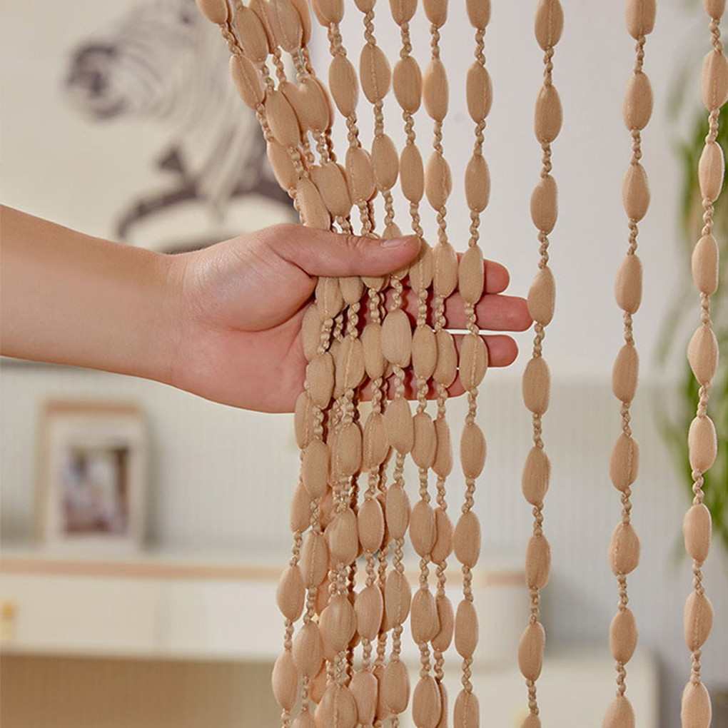 Wood String Curtain Beaded Doorway Curtain Beaded String Curtain For Closet For Room Divider Window Hallway
