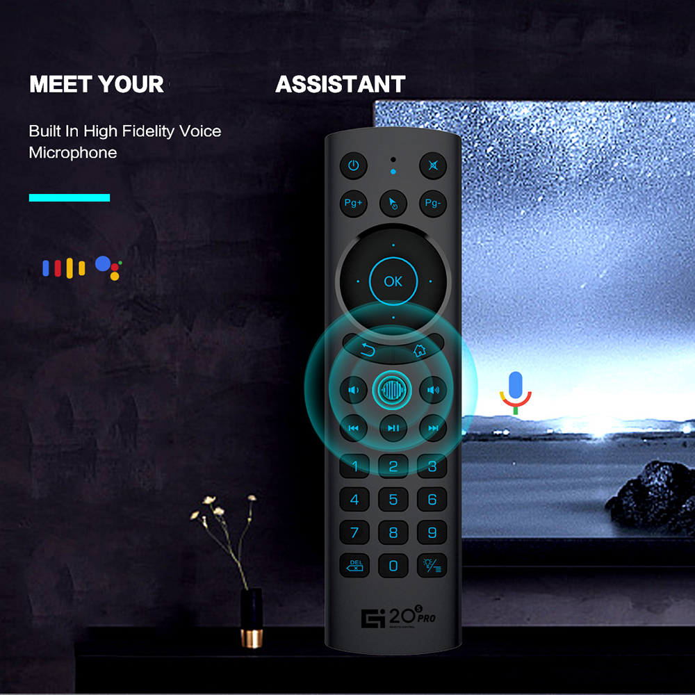 G20S PRO Remote Control Voice Backlit 2.4G Wireless Air Mouse Gyroscope G20BTS Plus BT5.0 Gyro For X96 H96 MAX TV BOX Controller