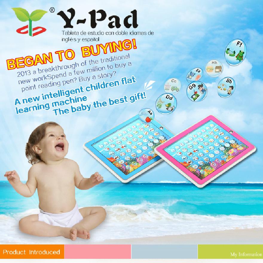 freundlicher Englisch Russisch Spanisch Lernen Tablette-Computer für freundlicher Pädagogisches Spielzeug Lernen Maschine Tisch Spielzeug Ramdom farbe