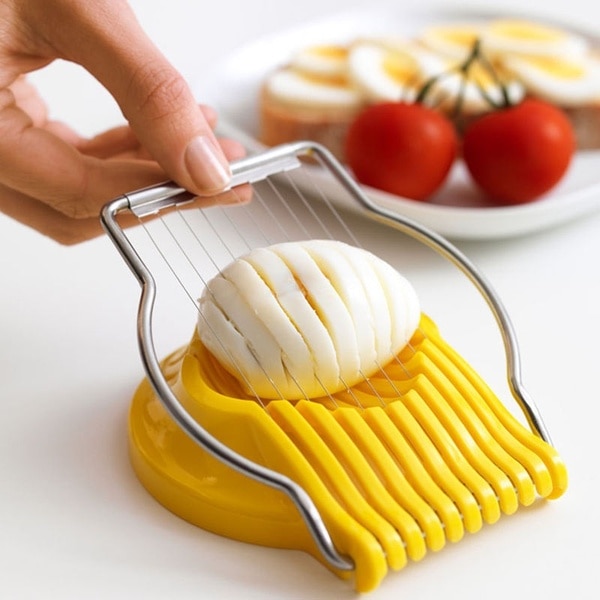 Stainless Steel Boiled Egg Slicer Cutter Mushroom Tomato Kitchen Chopper handle wire boiled egg slicer kitchen tool