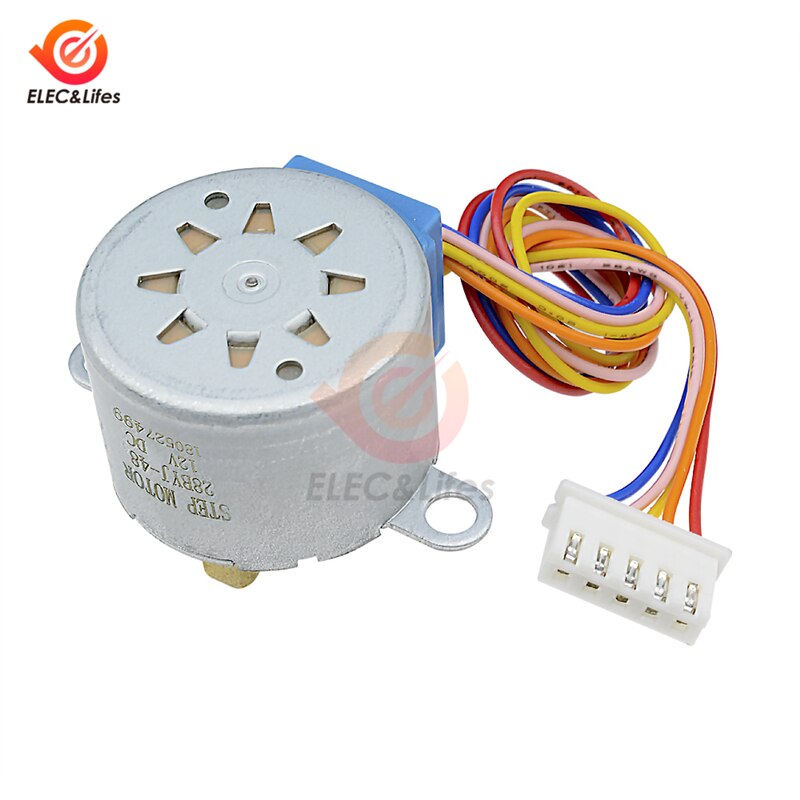 Smart Electronics Reduction Step Gear Stepper Motor 28BYJ-48 12V 4 Phase DC for arduino DIY Kit
