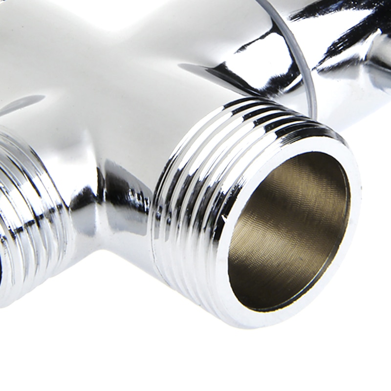 1/4 3 Way Faucet Adapter Diverter Valve Counter Top for Handheld Shower Head Bath Tap Faucet Switch Outlet