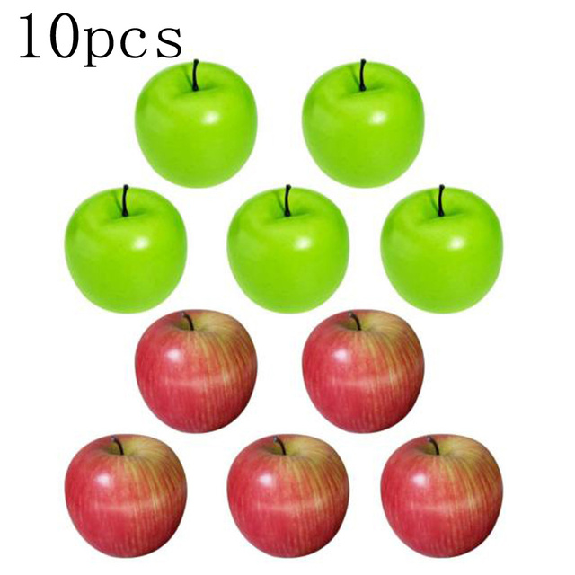PH PandaHall 10 stuks rode appels, 7,1 cm kunstmatige appels faux appels schuim decoratieve vruchten simulatie appels realistisch fruit fruit voor feest rekwisieten thuis keuken decor kerstdisplay