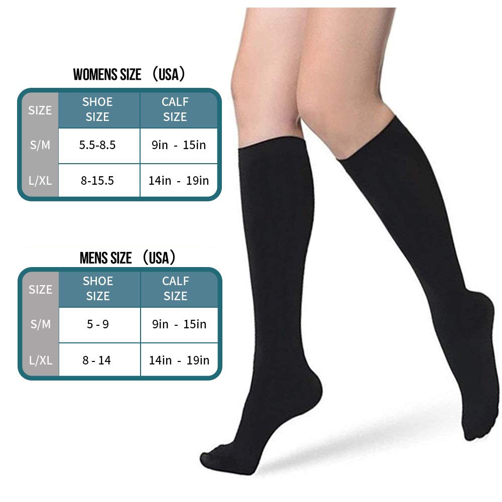 Calcetines de compresión Brothock, medias médicas de nailon para lactancia, calcetines deportivos transpirables para adultos de secado rápido para ciclismo al aire libre