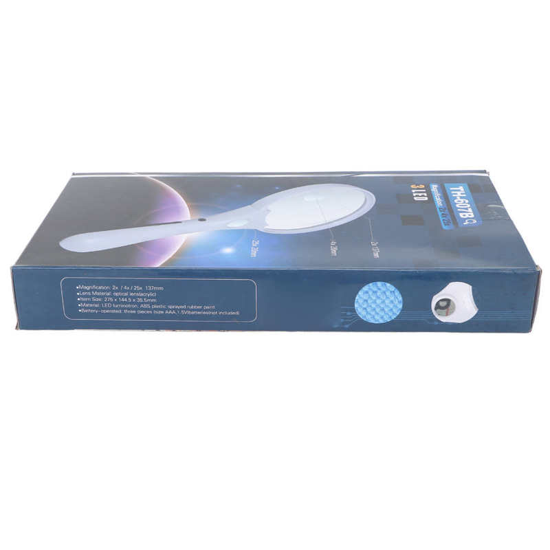Vergrootglas Stabiele Draagbare Handheld Vergrootglas Modieuze Ergonomisch Handvat Voor Ouderen Voor Sieraden Beoordeling Voor Lezen