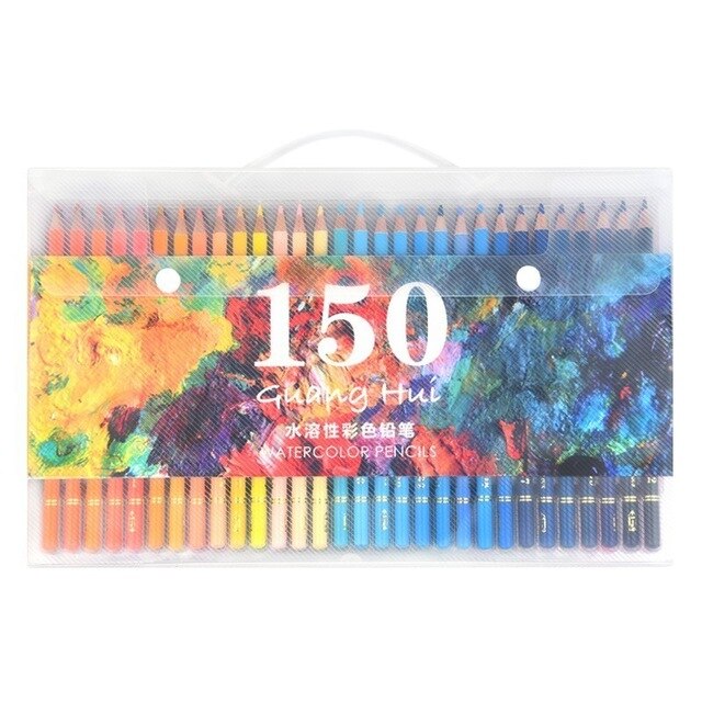 120/160 crayon de couleur souple ensemble 150 crayon aquarelle crayons de couleur pour enfants Skechers étudiants dessin: 150 colors