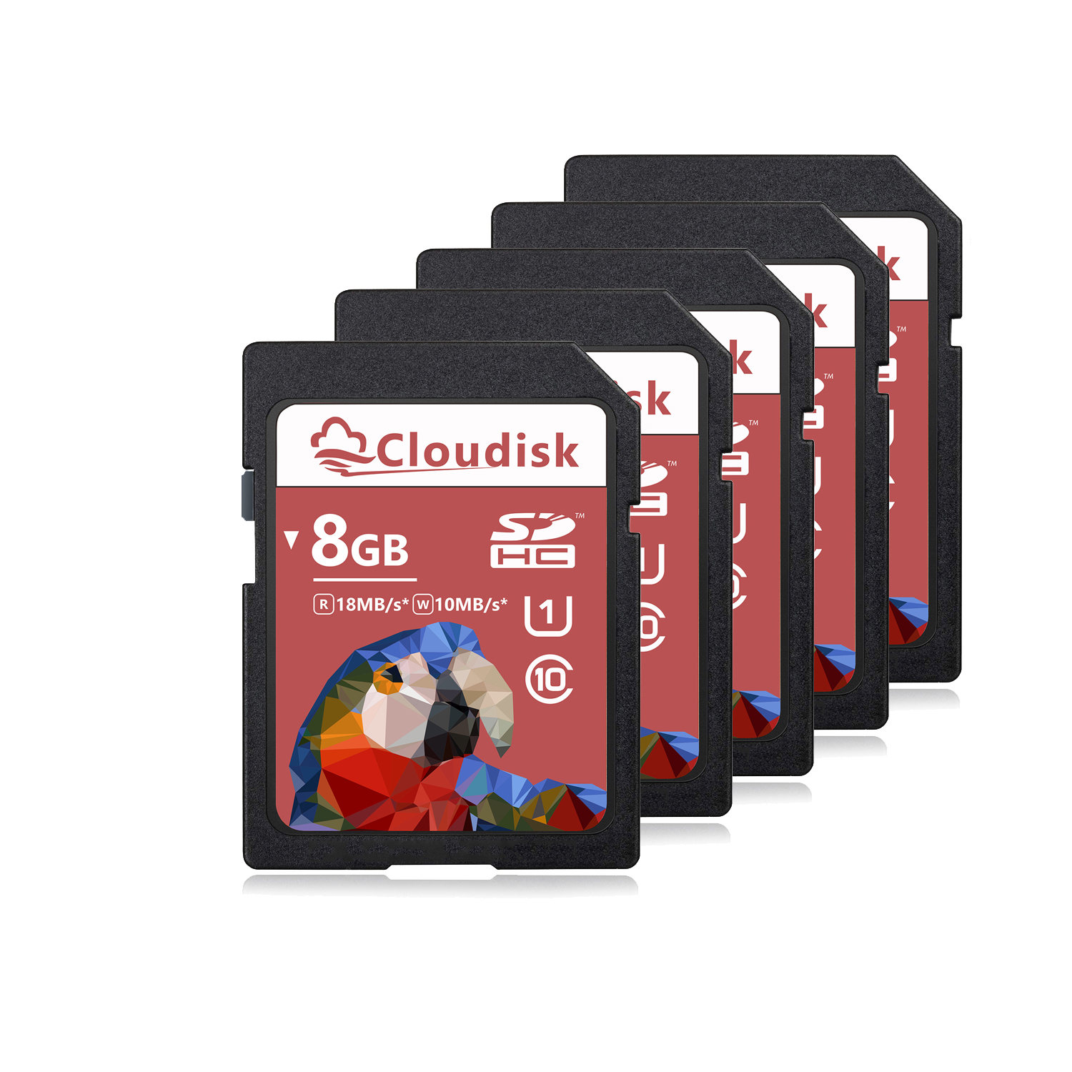 Cloudisk 5 stücke SD Karte 128GB 64GB SDXC U3 V30 Flash Speicher Karte 32GB 16GB 8GB 4GB SDHC Class10 Für Kamera DV SLR: 1TB