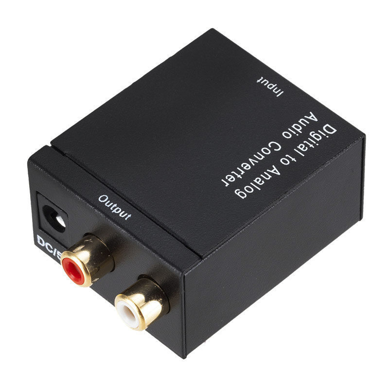 Bundwin Converter 3.5 Mm Jack 2 * Rca Digitaal Naar Analoog Audio Versterker Glasvezel Coaxiale Signaal Naar Dac Spdif stereo