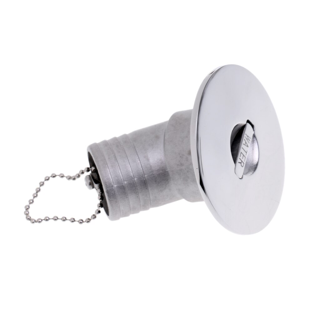 Boat Marine Deck Fill Filler Keyless Cap Gas Fuel Tank 316 Stainless Steel