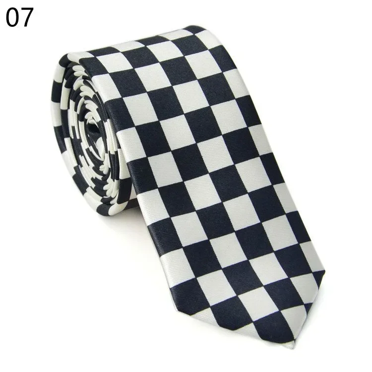Corbata Sexy con estampado de notas de leopardo, corbatas sedosas y estrechas, delgada Corbata lisa, corbatas simples y elegantes, corbatas Unisex de ,: Gris