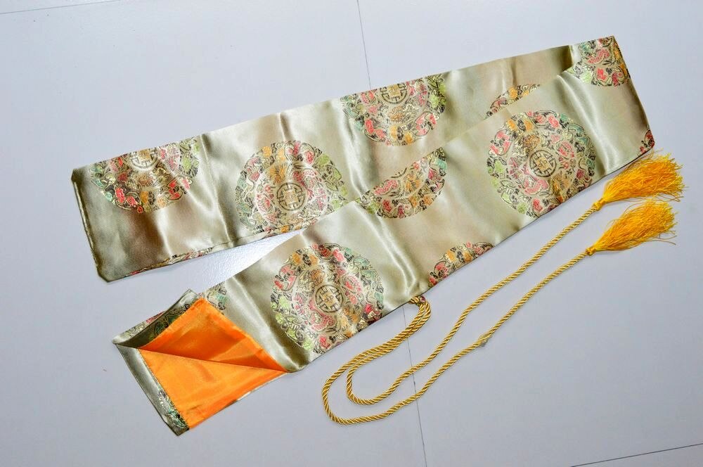 Nice Soft And Delicate Silk Sword Bag Fitting For Japanese Samurai Sword Katana Yellow Sword Bag