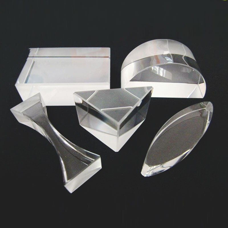 5PCS/LOT Optical Glass Prism Set Educational Prism Set Physics Teaching Light Spectrum Prism