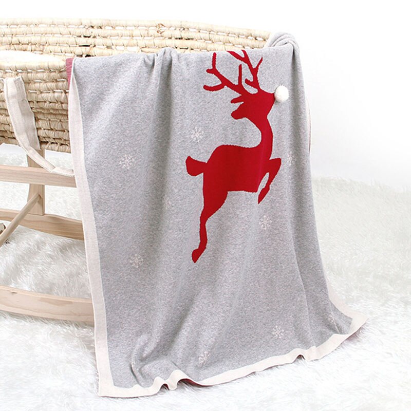 Couverture de noël en tricot pour bébé garçon et fille, édredon pour -né, vêtements à tenir, collection automne-hiver