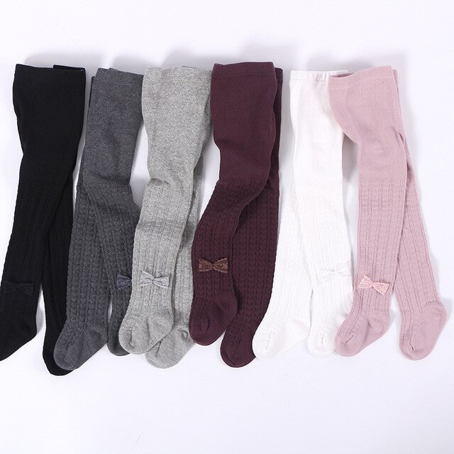 Herfst Baby Panty Kids Meisjes Panty Zachte Katoen Warm Ademend Liefde Kant Boog Kinderen Kid Meisje Kousen