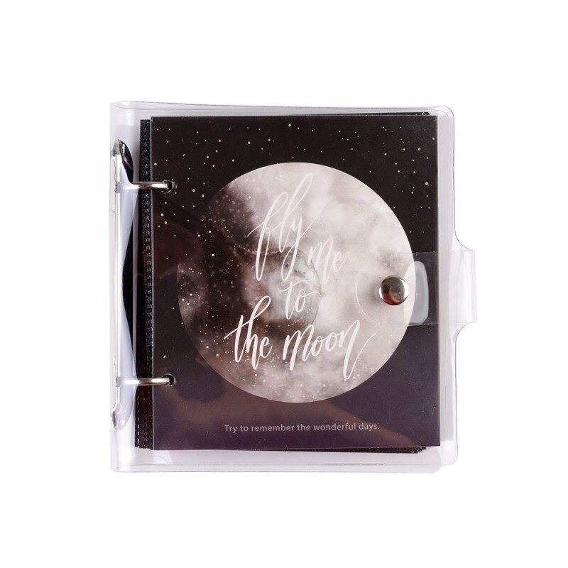 Loose-leaf PP photo Album Ticket Storage Postcard 3 Inch100pcs Photo Album Stamp Collection Albums: E