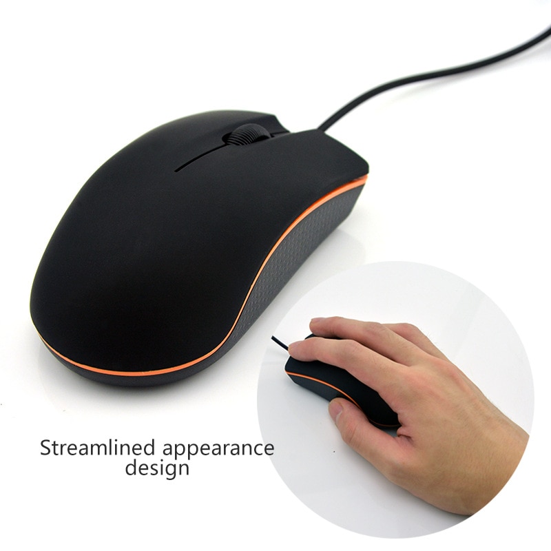 1pcs Wired Mouse Matte Texture 1200dpi Computer Office Mouse USB Cable Gaming Mouse Wired Mouse Gamer For PC Notebook Laptop