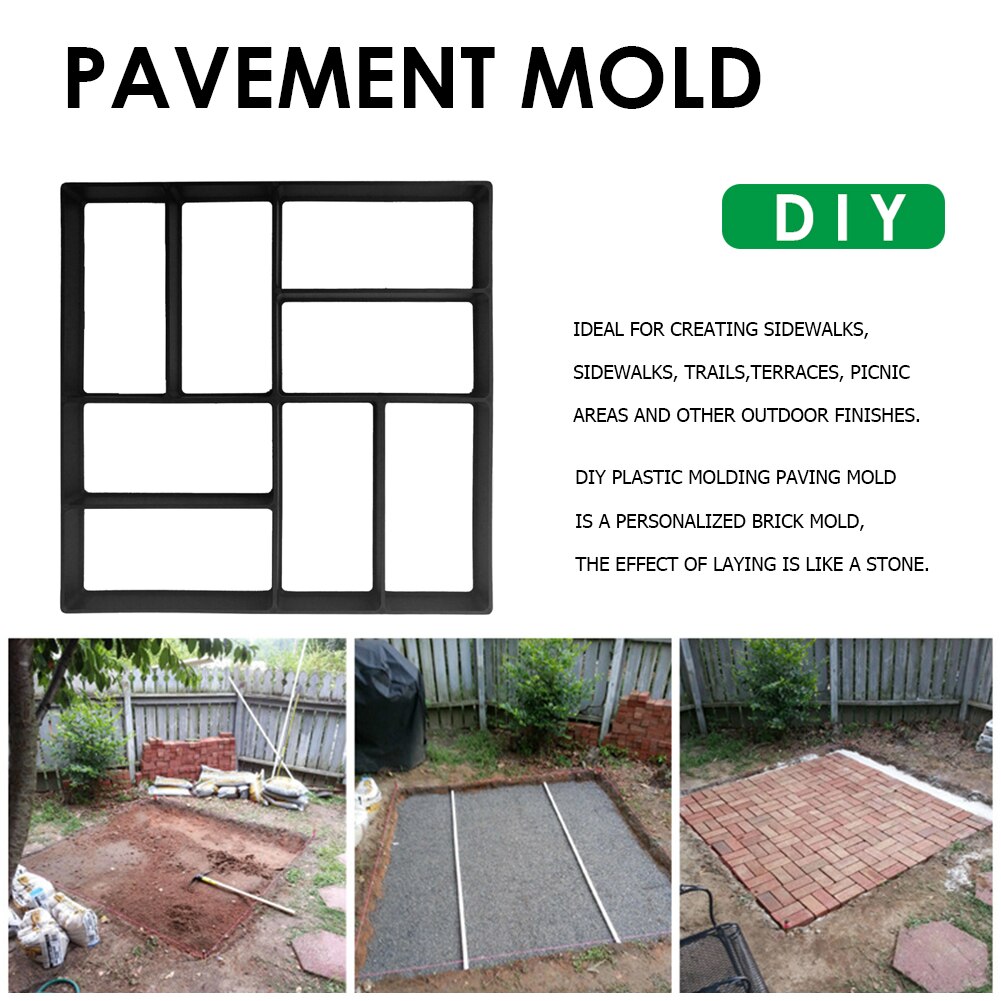 Moules en béton pour la route | Ciment, bricolage, carrelage manuel, brique, pierre, moule de route, chemin pour cour de jardin