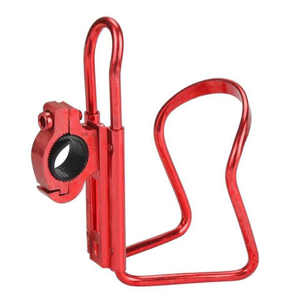 Fiets Fles Houder Kleurrijke Fiets Drank Bekerhouder Water Drank Ondersteuning Stuur Fles Adapter Cycing Accessoires: Rood