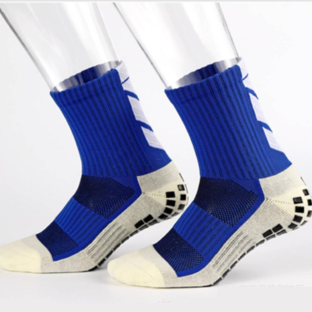 Anti-Slip Breathable Sports Socks Men Cotton Breathable Absorb Sweat Fast-Dry Football Rubber Soccer Running Cycling Sock