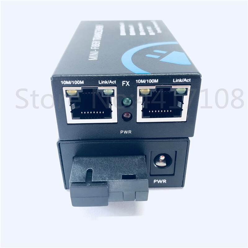 mini 10/100M Fast Ethernet Switch Converter 20KM Ethernet Fiber Optical Media Converter Single Mode 2*RJ45 and 1*SC fiber Port