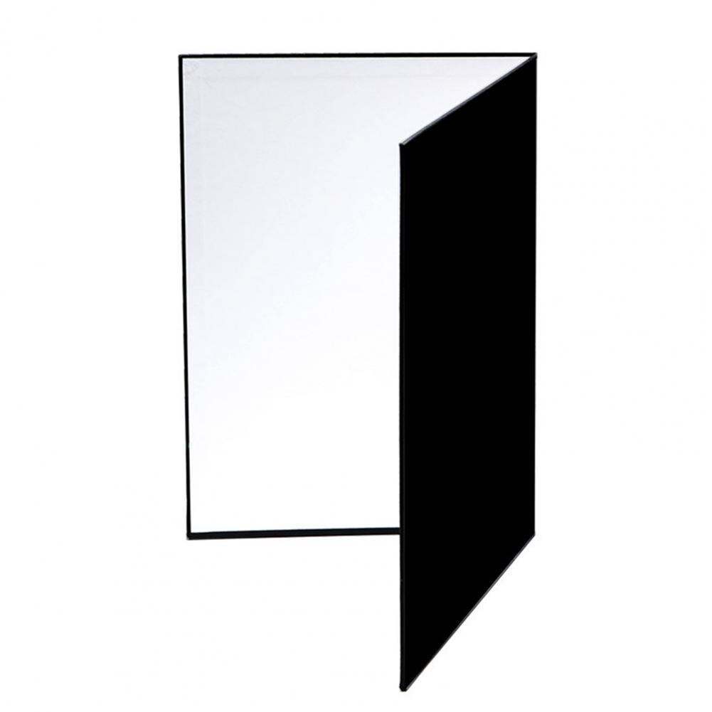 A4 Photography Cardboard Folding Reflector Black Silver White Thick Paper Book Board Reflective for Camera Photo Shooting: Default Title