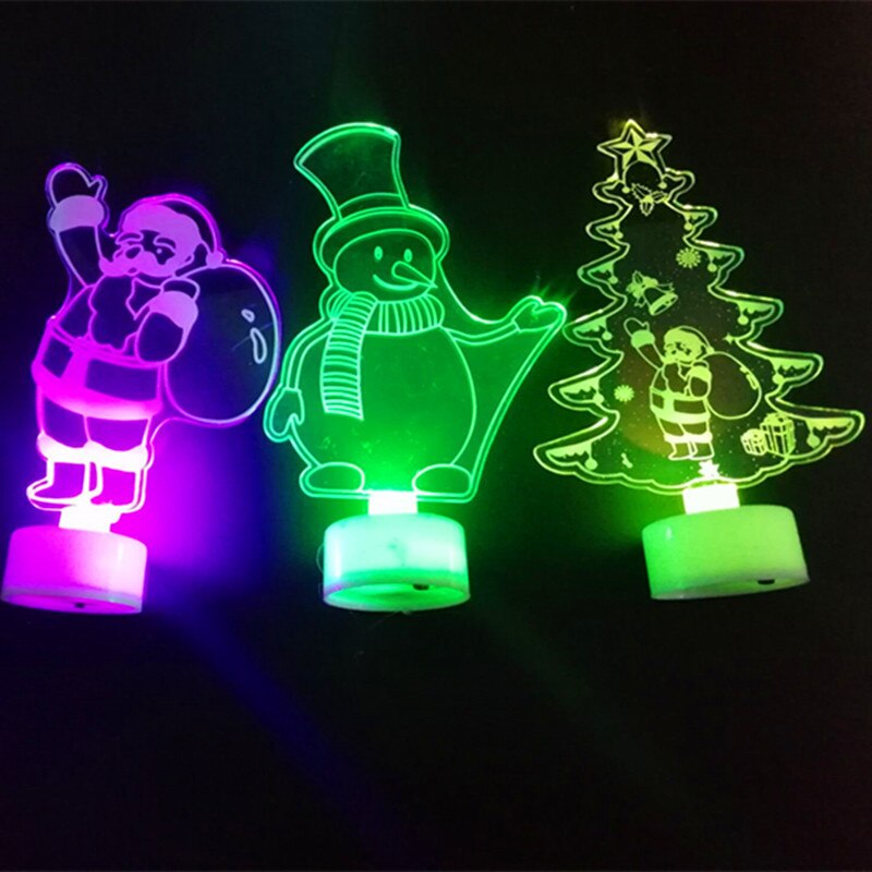 Led färgbyte mini julgran julgran familj matbord fest dekoration charm perfekt färgglada lampor