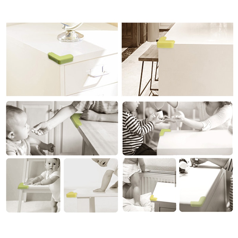 10Pcs Baby Veiligheid Siliconen Protector De Hoek Edge Protection Cover Kinderen Anticollision Edge Kind Corner Guards