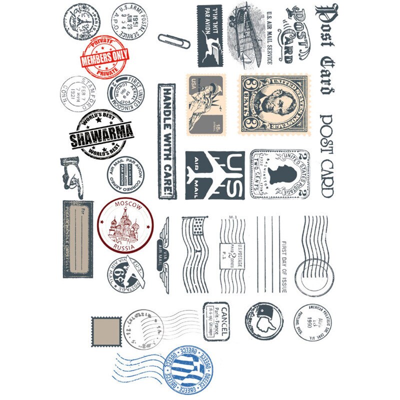 2 PCS Retro Metal Key Cosas Kawaii Uncut Stickers Scrapbooking Stationery Washi Tape Set School Supplies