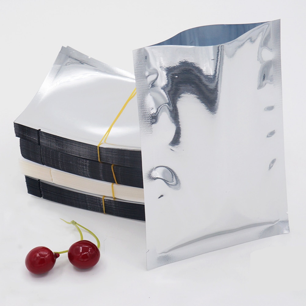 100pcs Silver Mylar Flat Bags Aluminum Foil Packaging Bag Bulk Food Storage Pouch 6x9