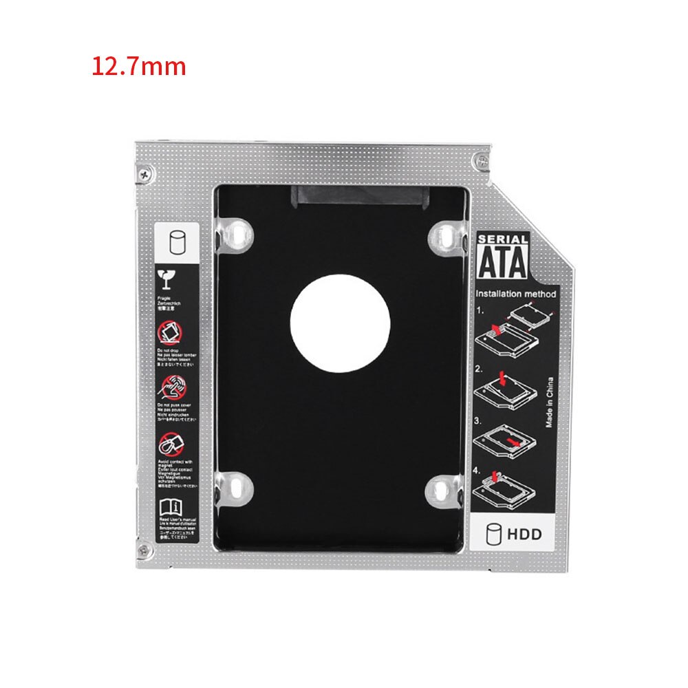 Hard Disk Driver Houder Voor Notebook Laptop Pc Cd Driver Slot Hdd Ssd Holder Bracket Plastic Sata Harde Schijf optische Bay: 12.7mm