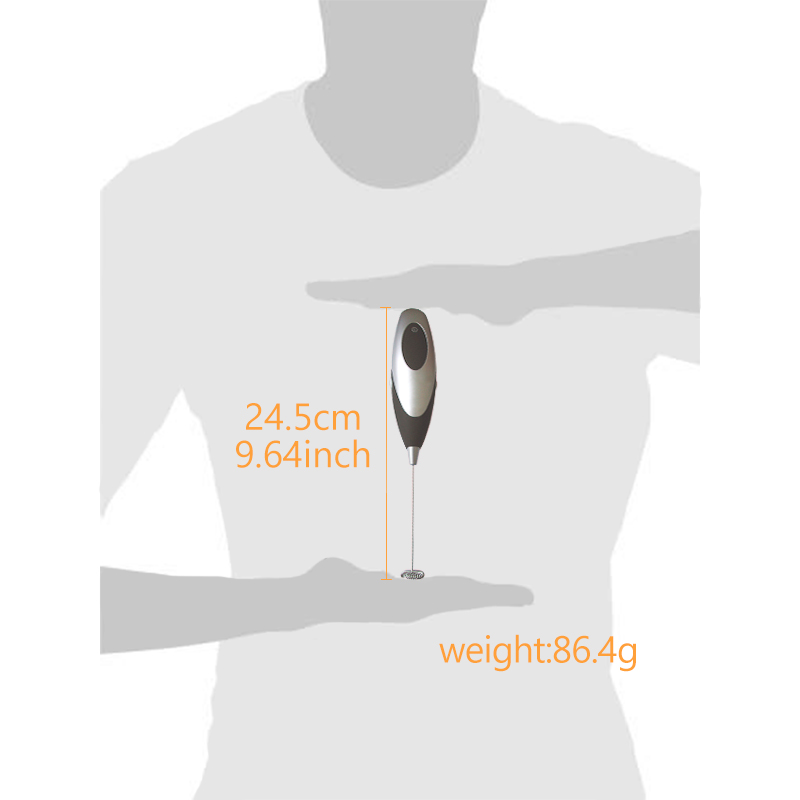 Ręczny elektryczny spieniacz mleka domu mini mleka spieniacz cappuccino kawy spienione mleko ekspres/trzepaczka trzepaczka robić jajek zasilany z baterii 069