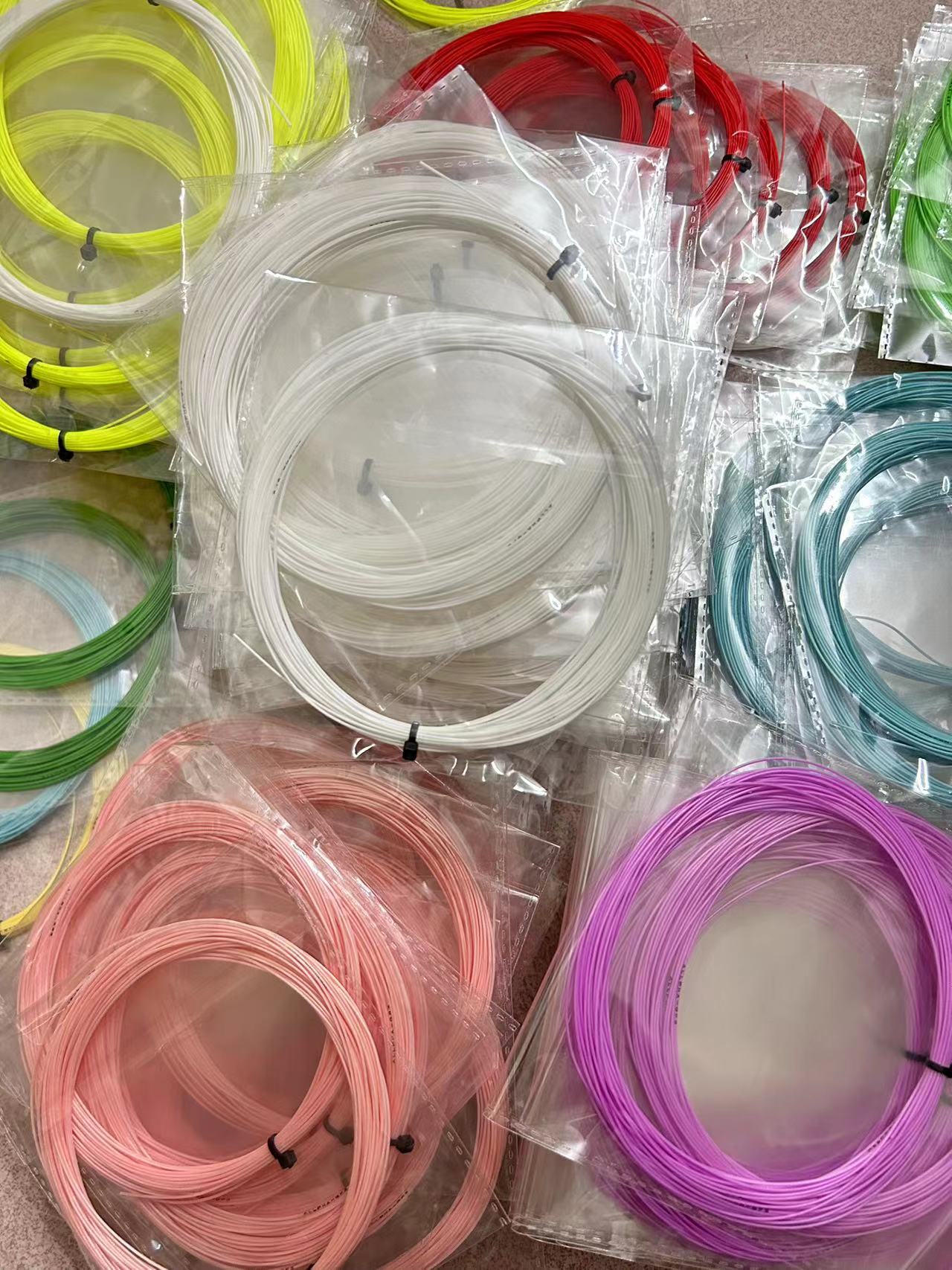 Whole 50Pcs GP3 Badminton Racket String 0.7mm High Durable Polymer Badminton String Ball Net 28 Pounds Training GP3 pp packing: Other