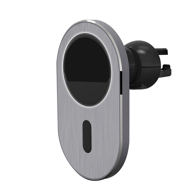 Cargador de coche inalámbrico magnético Qi de 15W, soporte de tablero de ventilación de aire para iPhone 12 Mini Pro Max, soporte de salida de adsorción magnética: Default Title