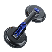 Vacuum Suction Cup Glass Lifter Vacuum Lifter Gripper Sucker Plate for Glass Tiles Mirror Granite Lifting SLC88: gold black 2 heads