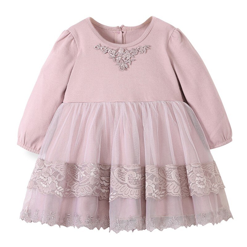 Cute Pretty Toddler Baby Girls Dress Long Sleeve Girls Lace Party Prom Tulle Dress Princess Baby Dresses: Z / 24M