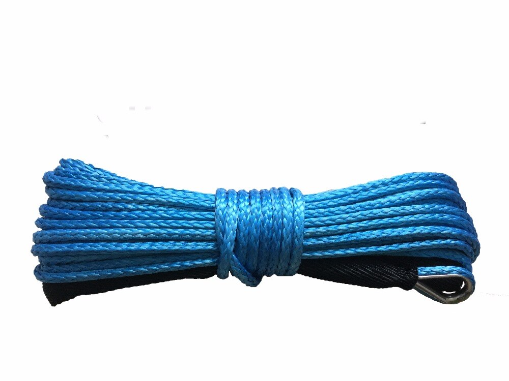 5MM*15M 4MM*15M ATV Winch Rope,Synthetic Rope,ATV Winch Accessories Boat Winch Cable Winch Rope High Wear Resistance