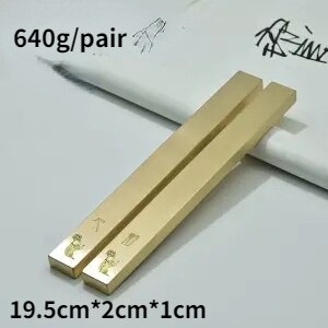Brass Paperweights Carving Pattern Paperweights Writing Paperweights Xuan Paper Paper Weight Student Supplies: A3