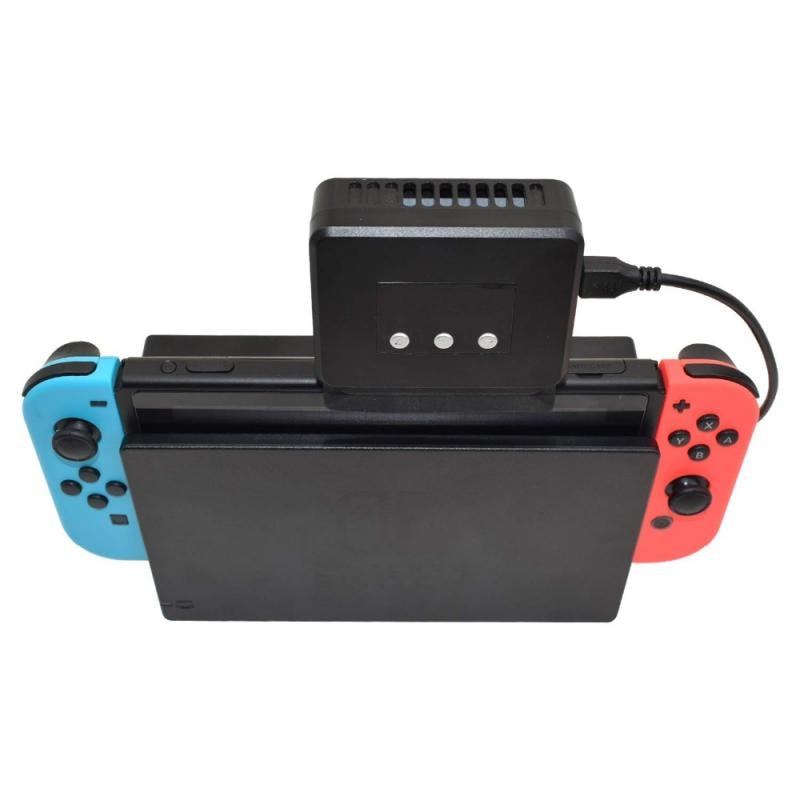 Cooling Fan for NS Switch External Turbo Pumping Cooler Radiator Base for Nintendo Switch Docking Station LED Display