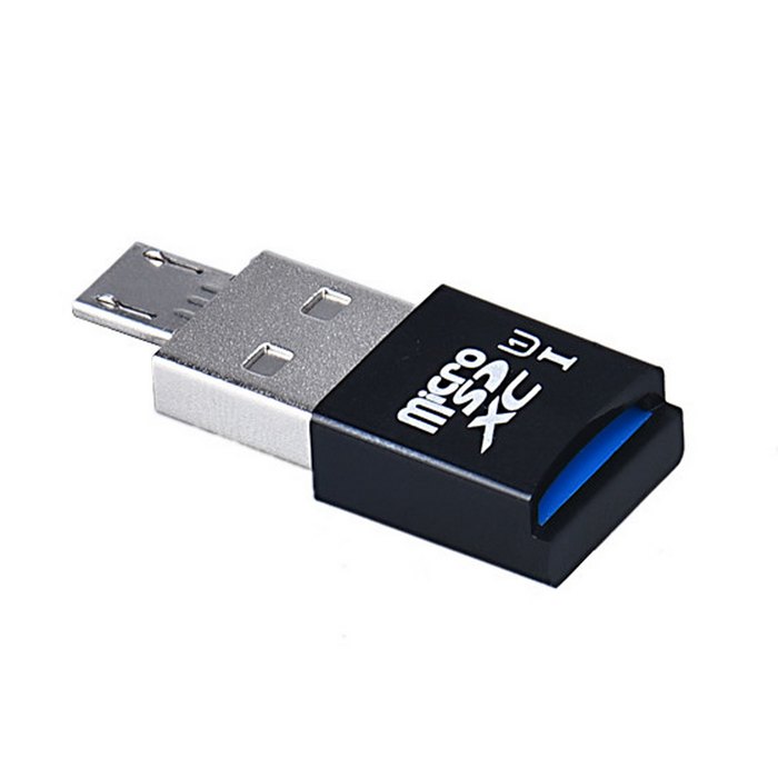 Zihan tamaño Mini USB 3,0 a Micro SD SDXC lector de tarjetas TF con Micro USB 5pin OTG adaptador para teléfono celular tableta