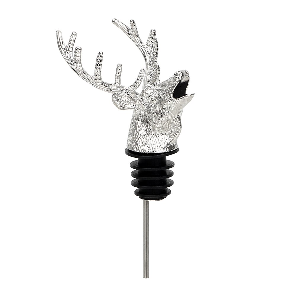 Automatic Corkscrew Jar Opener Battery Electric Wine Bottle Opener for Red Wine Foil Cutter Set Kitchen Tool Can Opener: Deer Pourer