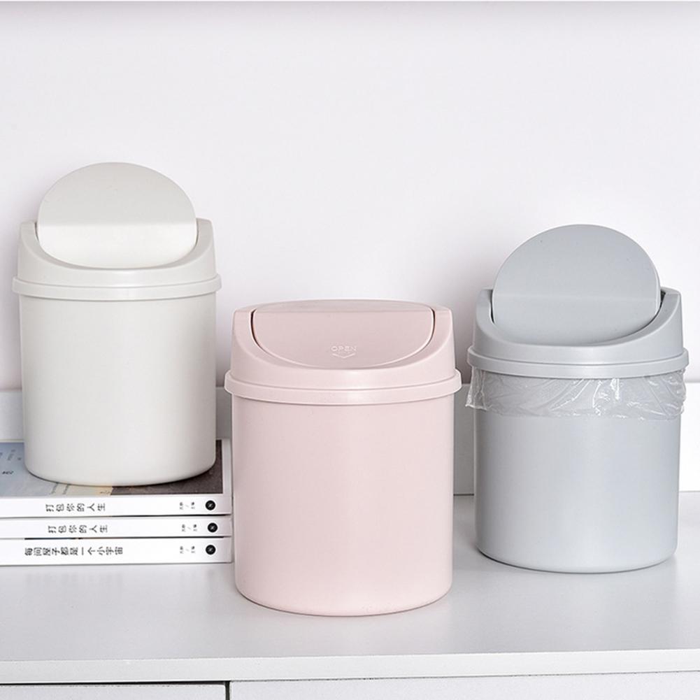 Desktop Waste Can Modern Plastic Desktop Mini Waste Can Convenient Desk Garbage Can