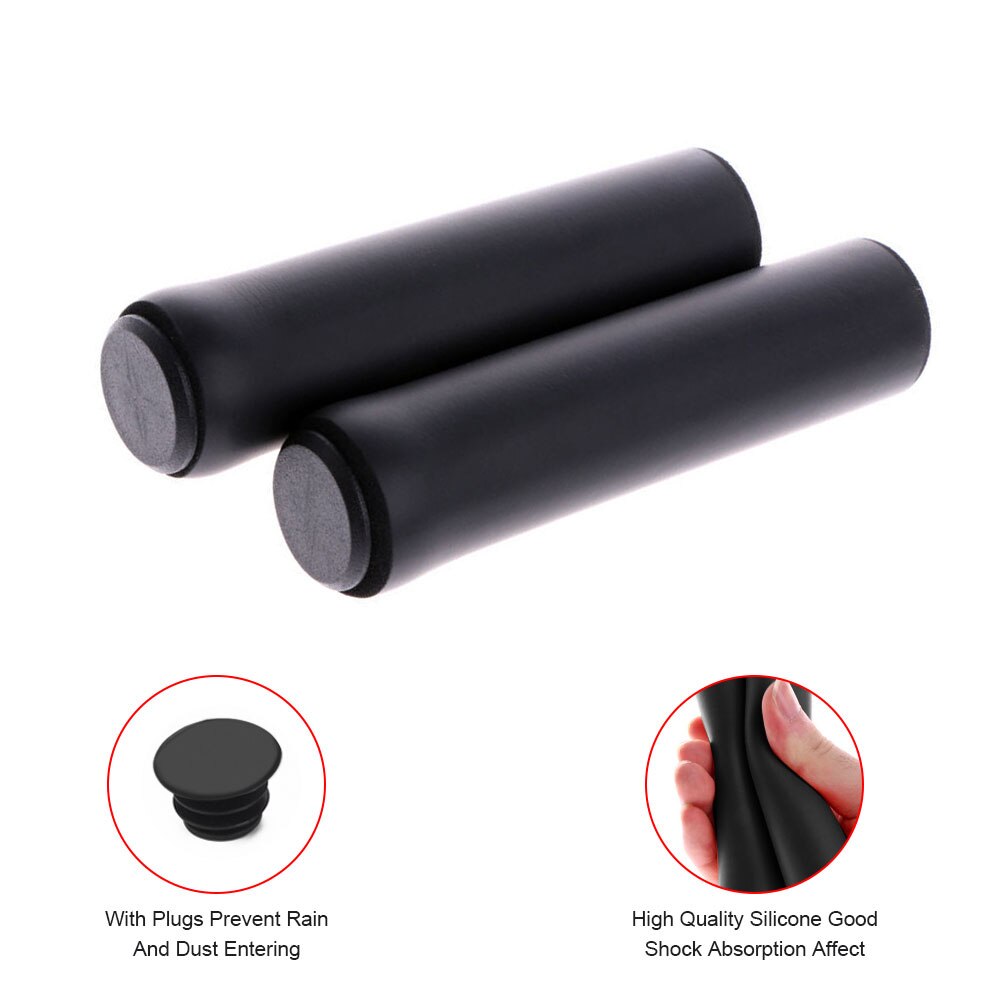 1 Paar Silicone Fietsen Fiets Grips Outdoor Mtb Mountainbike Handvatten Cover Anti-Slip Sterke Ondersteuning Grips Bike deel