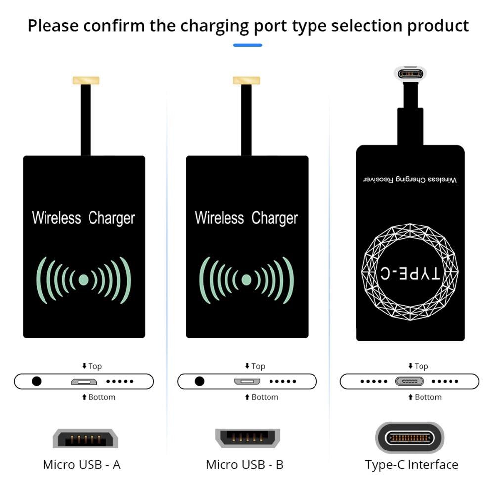 Nuovo cavo di ricarica wireless per telefono cellulare Chip USB di tipo C appiccicoso portatile con protezione da cortocircuito per Ios Android