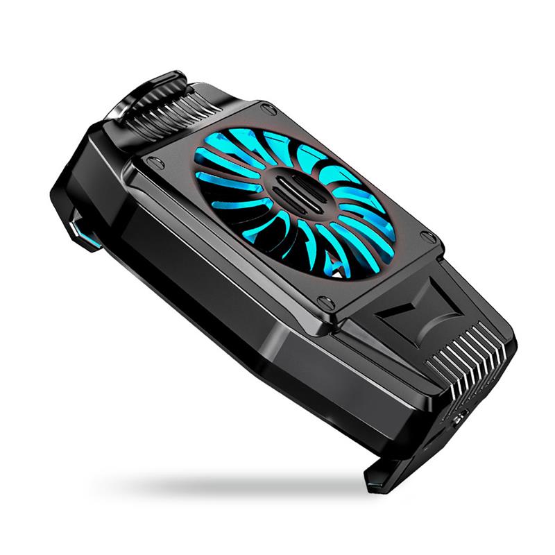 Telefoon Snelle Koelventilator Koeler Systeem Usb Oplaadbare 7500Rpm Verstelbare Gaming Warmte Radiator Smartphone Radiator Pad Met Licht